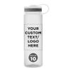 DISCOUNT PROMOS Custom Wide Mouth Water Bottles 26 oz. Set of 10, Personalized Bulk Pack - BPA Free, Great for Gym, Camping, Backpacking, School - Clear view 1