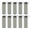 DISCOUNT PROMOS Wide Mouth Water Bottles 26 oz. Set of 10, Bulk Pack - BPA Free, Great for Gym, Camping, Backpacking, School - Smoke view 1