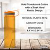 DISCOUNT PROMOS Wide Mouth Water Bottles 26 oz. Set of 10, Bulk Pack - BPA Free, Great for Gym, Camping, Backpacking, School - Orange view 4