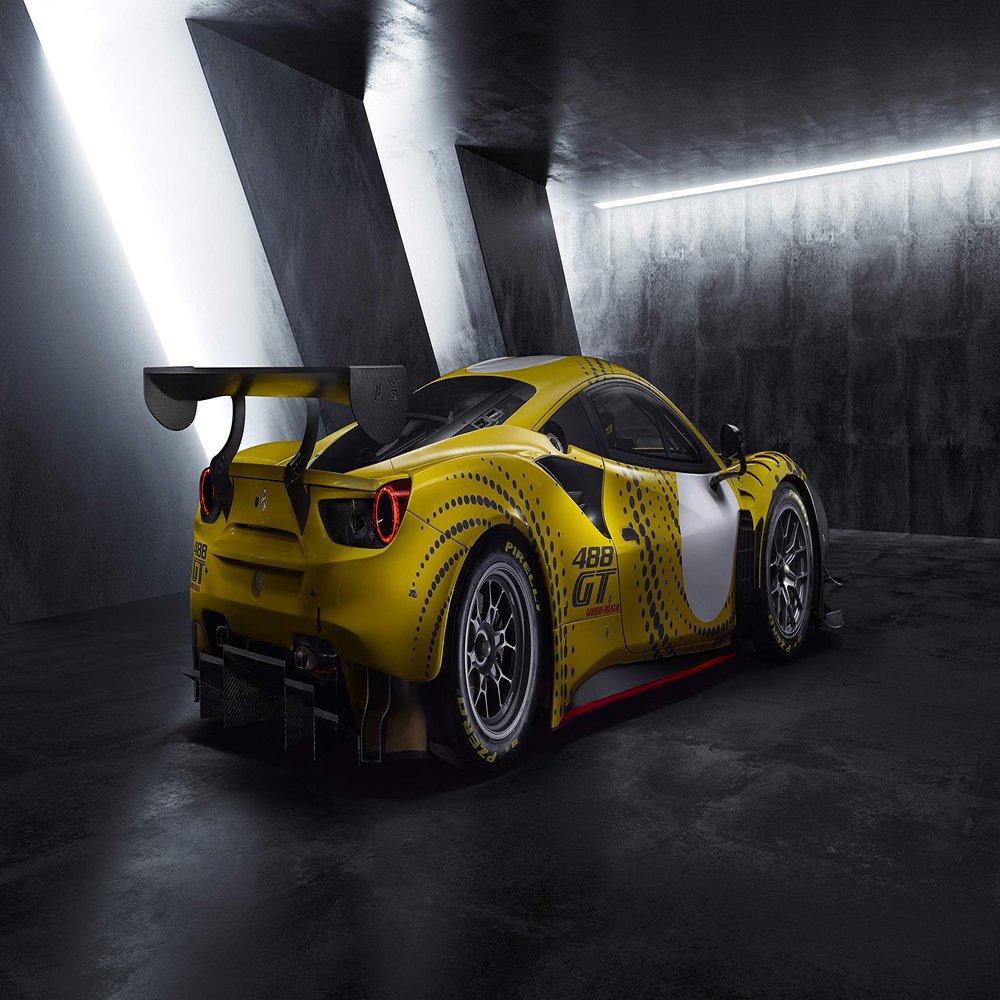 Iconic Arts Laminated 42x24 Poster: Ferrari 488 gt modificata 2021 4k 5k hd Cars HD