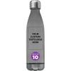 DISCOUNT PROMOS Custom Levian Cola Shaped Plastic Bottles 25 oz. Set of 10, Personalized Bulk Pack - BPA Free, Great for Gym, Hiking, Cycling, Yoga and More - Smoke view 1