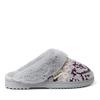 Dearfoams Women's Allison Chenille Fairisle Scuff Slipper, Sleet, Small view 3