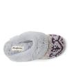 Dearfoams Women's Allison Chenille Fairisle Scuff Slipper, Sleet, Small view 4