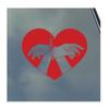 BDSM Heart Vinyl Sticker Decal S&M Kinky Love Master Slave Safe Word view 1