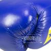Revgear S4 Sentinel Lace Pro Leather Gel Boxing Gloves | Ridged Wrists for Protection | Multi-Layer Gel Padding (Blue, 8 OZ) view 4