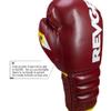 Revgear S4 Sentinel Lace Pro Leather Gel Boxing Gloves | Ridged Wrists for Protection | Multi-Layer Gel Padding (Red, 10 OZ) view 2