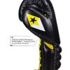 Revgear S4 Sentinel Lace Pro Leather Gel Boxing Gloves | Ridged Wrists for Protection | Multi-Layer Gel Padding (Black, 12 OZ) view 3