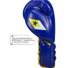 Revgear S4 Sentinel Lace Pro Leather Gel Boxing Gloves | Ridged Wrists for Protection | Multi-Layer Gel Padding (Blue, 10 OZ) view 3