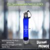 DISCOUNT PROMOS 10 Sports Bottles with Twist Lid Set, 23 oz. - Customizable Text, Logo - Metallic Base, BPA Free - Blue view 4
