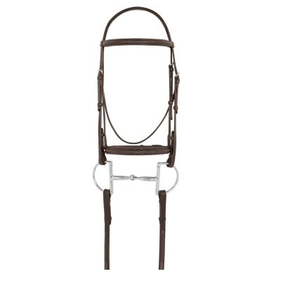 Camelot Fancy Stitched Bridle w Matching Fancy Stitched Laced Reins