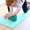 Hugger Mugger 4" Foam Yoga Block - Evergreen - strong and stable, beveled edges for comfort, most favored block size, helps with alignment and support in many poses view 4
