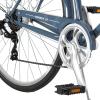 MICARGI ROASCA V7 Men 700C City Bike 7 Speed Commuter Adults Bicycle with Luggage Carrier, Hi-Ten Steel Frame, Lightweight Comfort Commuter, Beach Cruiser, Road Bike (53cm - Grey) view 4