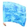Winged Sirenny Silk Flag Poi with a Hard Rod, 40" rectangular Spinning Flowy Play Silk for Church Prophetic Worship Adoration Praise Dance (Blue Moon) view 1