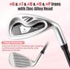 Tangkula 9/10 Pieces Women's Complete Golf Clubs Set Right Hand, Includes 460cc Alloy #1 Driver & #3 Fairway Wood & #4 Hybrid & #6/#7/#8/#9/#P Irons, Putter, Golf Club Set view 3
