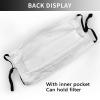 LALLRI Trans Pride Flag Fashion Pattern Face Mask,Reusable Washable Comfy Warm Face Mouth Cover Unisex Adult view 3