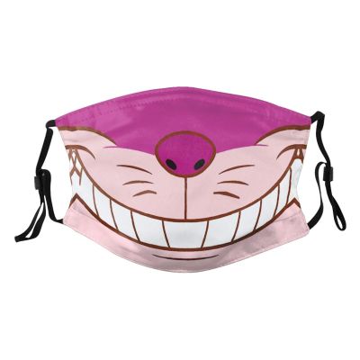 LALLRI Cheshire Cat Cartoon Fashion Pattern Face Mask,Reusable Washable Comfy Warm Face Mouth Cover Unisex Adult
