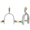Zerodis Horse Spurs, 1Pair Stainless Steel Western Cowboy Spurs Exquisite Gear Spurs Equestrian Gear Accessories view 1