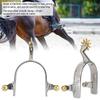 Zerodis Horse Spurs, 1Pair Stainless Steel Western Cowboy Spurs Exquisite Gear Spurs Equestrian Gear Accessories view 3