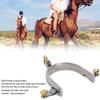 Zerodis Horse Spurs, 1Pair Stainless Steel Western Cowboy Spurs Exquisite Gear Spurs Equestrian Gear Accessories view 4