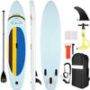 ANCHEER iSUP Inflatable Stand Up Paddle Board 10', Non-Slip Deck, Military Grade PVC iSUP Boards Complete Kit Package Plus Adjustable Paddle, Coil Leash, Hand Pump Perfect for Yoga (Yellow) view 1