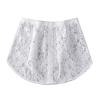 DIY Cloth Accessories,Skirt,Women Fake Shirt Tail Blouse Hem Skirt Removable Underskirt Sweater Extender - White M view 1
