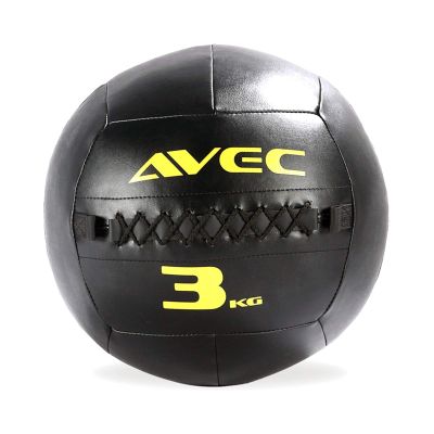 Medicine Balls Soft Medicine Ball Squash Wall Ball, Home Gym Strength Training Ball Balance Training Fitness Equipment, Leather Material, 3kg/6.6lbs