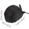 Men Women Chefs Hat for Kitchen Cooking Cook Hats Cooking Chef Cap Hair Cover Restaurant Chef Hat Chef for Men Waiter Hat Chef Headwear Server Top Women's Hat Black view 2