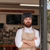 Men Women Chefs Hat for Kitchen Cooking Cook Hats Cooking Chef Cap Hair Cover Restaurant Chef Hat Chef for Men Waiter Hat Chef Headwear Server Top Women's Hat Black view 3