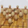 YDDS Shuffleboard Bowling Pin Set with 10 Pcs Premium Hardwood Bowling Pins Durabel Triangular Pinsetter Resin Bowling Ball and Carrying Bag, Fun for Shuffleboard Games view 3
