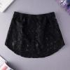 DIY Cloth Accessories,Skirt,Women Fake Shirt Tail Blouse Hem Skirt Removable Underskirt Sweater Extender - Black M view 3