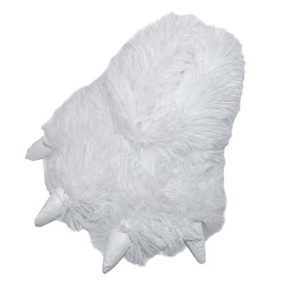 Millffy Funny Slippers Grizzly Bear Stuffed Animal Furry Claw Paw Slippers Toddlers, Kids & Adults Costume Footwear (Medium - (Big Kids), Snow Monster)