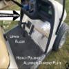 J & O Carts Parts Ezgo TxT/Medalist Golf cart Polished Aluminum Diamond Plate Upper Floor 1994.5 to 2013 view 2