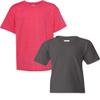 Gildan Kids' Big Heavy Cotton Youth T-Shirt, 2-Pack MED-HeatherRed-Charcoal view 1