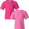 Gildan Kids' Big Heavy Cotton Youth T-Shirt, 2-Pack SML-Heliconia-Azalea view 1