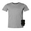 ShockEater Mens Classic Shooting Shirt, Short Sleeve, Small | Recoil Pad Included Grey view 1