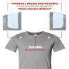 ShockEater Mens Classic Shooting Shirt, Short Sleeve, Small | Recoil Pad Included Grey view 3
