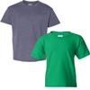 Gildan Kids' Big Heavy Cotton Youth T-Shirt, 2-Pack MED-HeatherNavy-Irish view 1