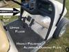 J & O Carts Parts Ezgo TxT Golf cart Powder Coated Aluminum Diamond Plate Upper Floor 1994.5 2013 view 4