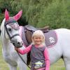 Little Rider Merry Go Round Horse Saddlepad (Pony/Cob) (Gray/Pink) view 2