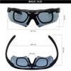 GALAXYLENSE ANSI Z87.1 Tactical Combat Military Ballistic EYE-SHIELD Shooting High Impact Resistance Sunglasses With 3 Replacement Lenses And Prescription Glasses Holder (Black) view 3