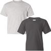Gildan Kids' Big Heavy Cotton Youth T-Shirt, 2-Pack MED-Ash-Charcoal view 1