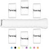 Tannius Tennis Racket Grip Tape, 9 Pack Dry Feel Tennis Grips, Absorbent and Enhanced Tennis Overgrip (6-Pack White) view 1