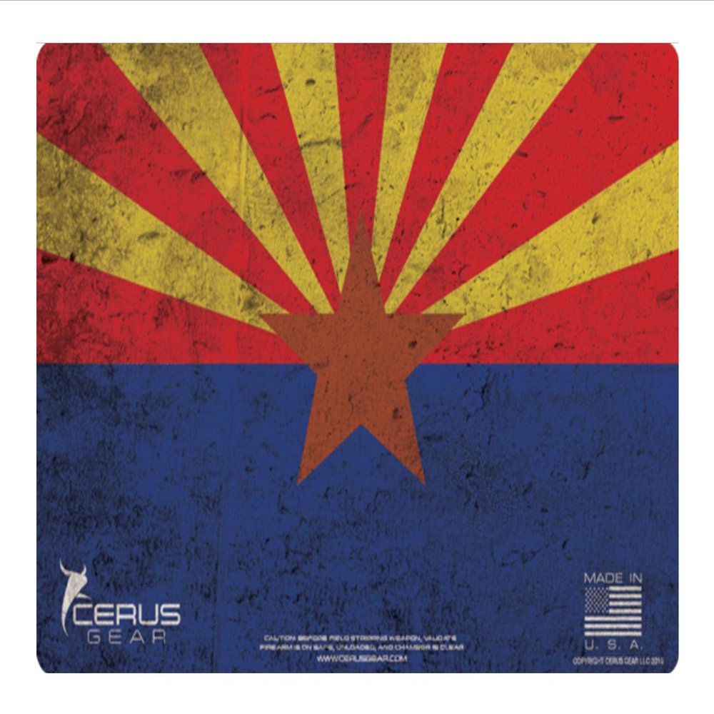 EDOG Range Warrior 27 Pc Gun Cleaning Kit - Arizona State Flag Handgun Honor & Pride Pistol Mat & Range Warrior .22 .38 .357 9MM .45 Gun Cleaning Kit & Tac Book Cleaning Essentials Kit