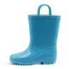 EUXTERPA Boys Girls Waterproof Rain Boots Kids Toddler Solid Color Boots with Easy On Handles, Blue, Toddler Size 5 view 1