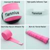 Tannius Tennis Racket Grip Tape, 9 Pack Dry Feel Tennis Grips, Absorbent and Enhanced Tennis Overgrip (6-Pack Pink) view 2
