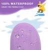 EUXTERPA Kids Toddler Waterproof Rain Boots, Purple, Big Kid Size 1 view 4