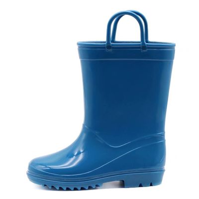 EUXTERPA Kids Toddler Waterproof Rain Boots, Navy, Little Kid Size 12