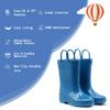 EUXTERPA Kids Toddler Waterproof Rain Boots, Navy, Little Kid Size 12 view 3