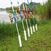 4 Pack Fishing Rod Stand and Alarm - Reinforced PVC, Supports Bank, Beach and Ground Fishing view 4