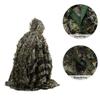 Hunting 3D Leafy Camouflage Ghillie Suit Camo Cape Cloak Stealth Clothing for Military CS Woodland Tactical Poncho view 2